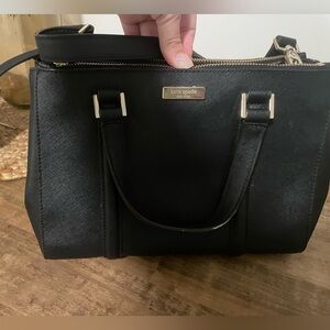 Kate Spade Black with gold hardware purse